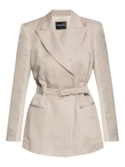 Emporio Armani belted jacket 