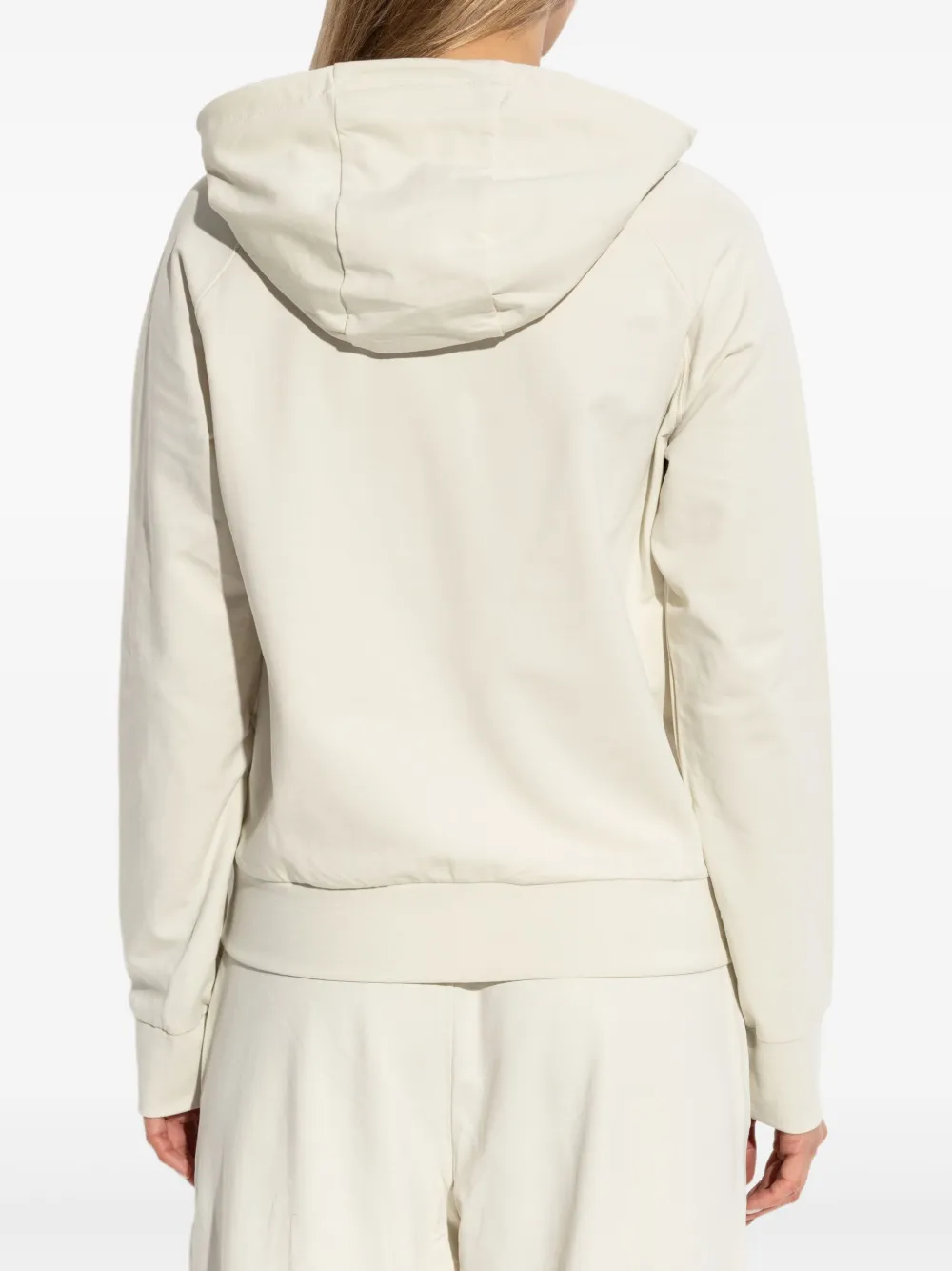 Ea7 Emporio Armani Hoodie met rits Beige
