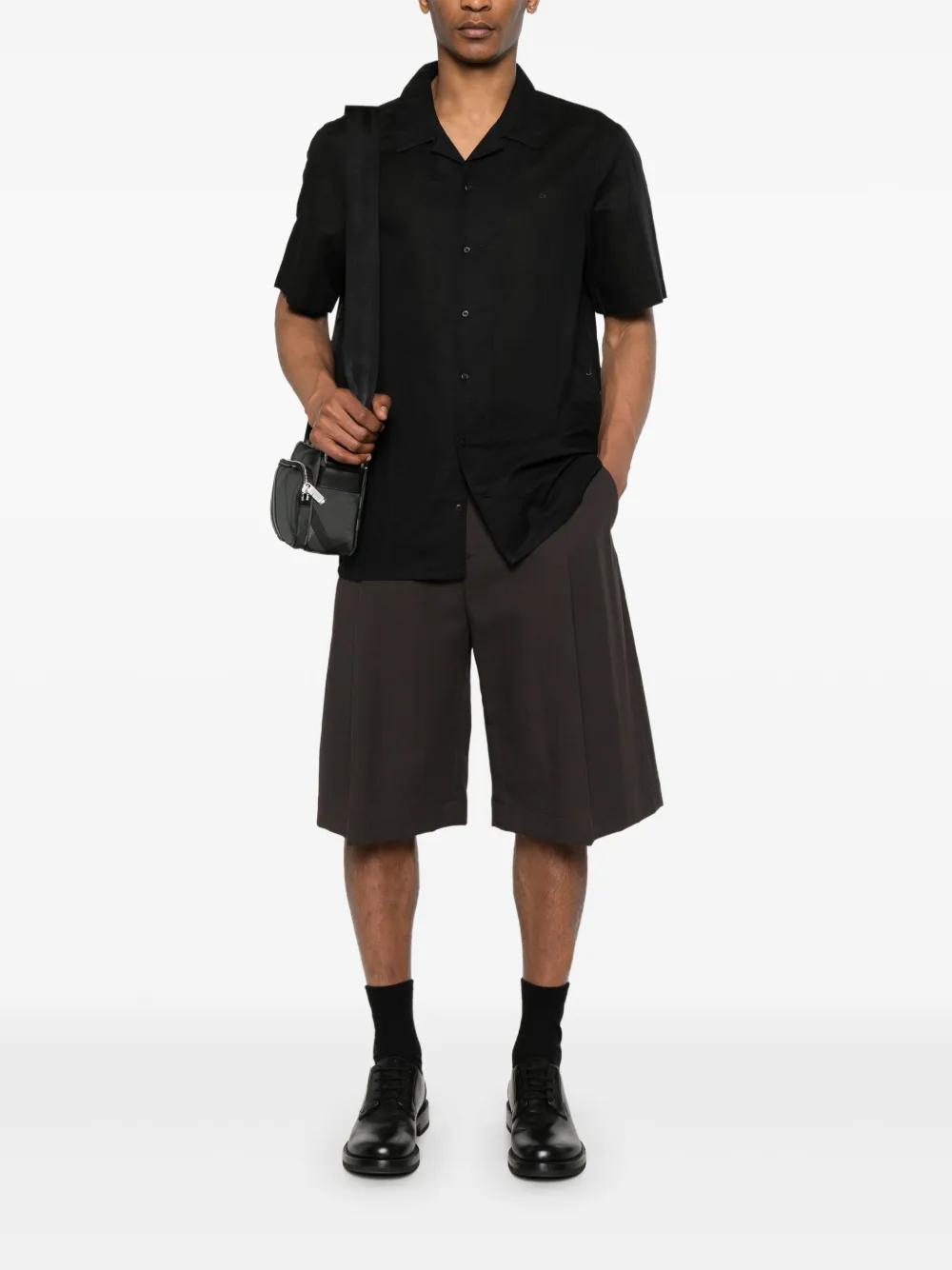Calvin Klein logo-embroidered shirt | Image 2