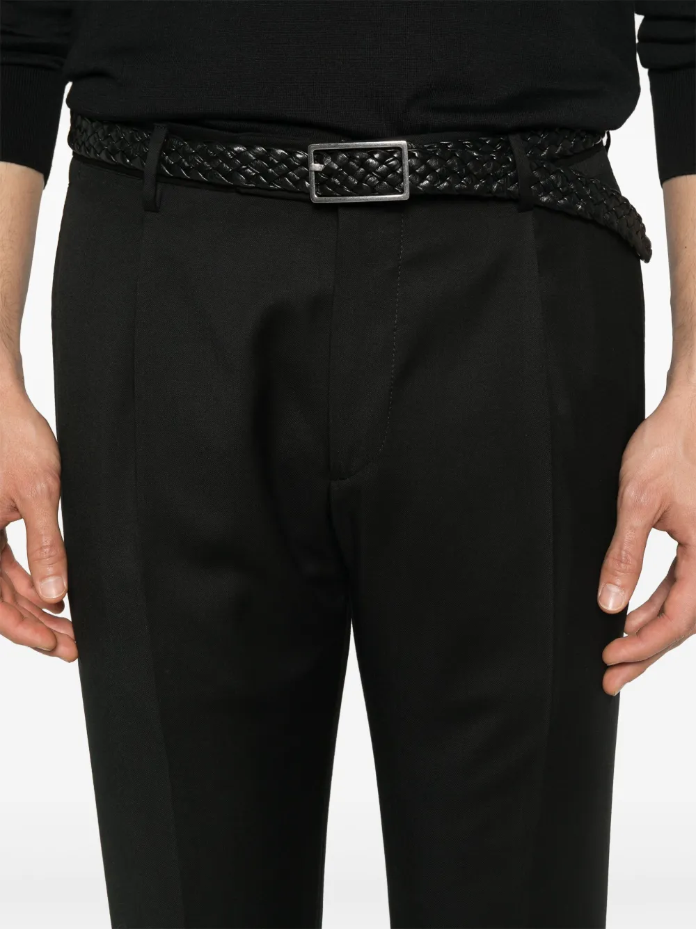 Tagliatore Broek met geplooid detail Zwart