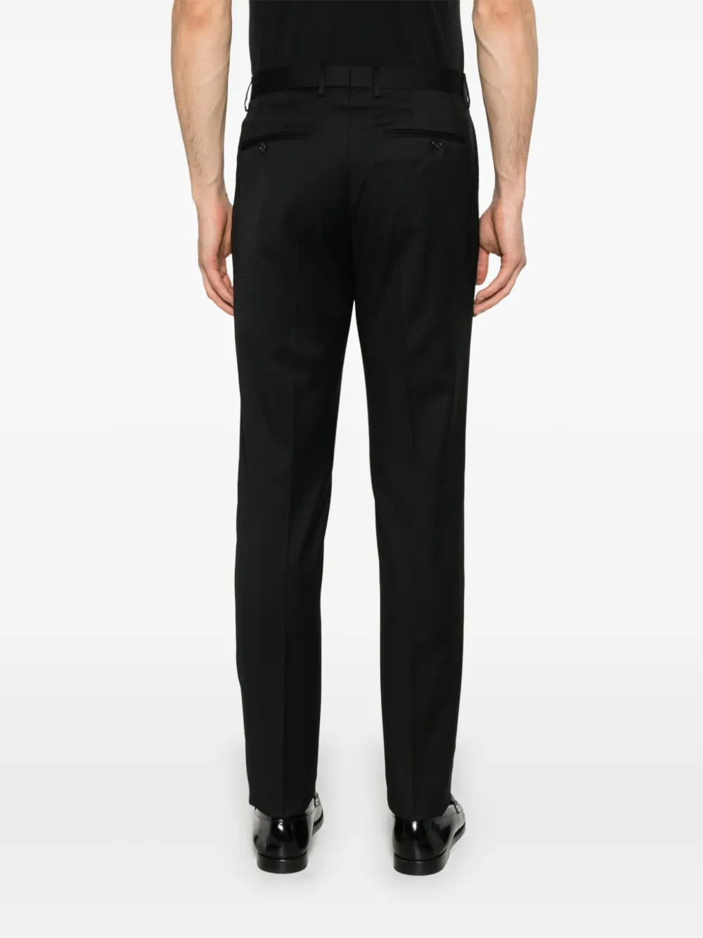 Tagliatore Broek met geplooid detail Zwart