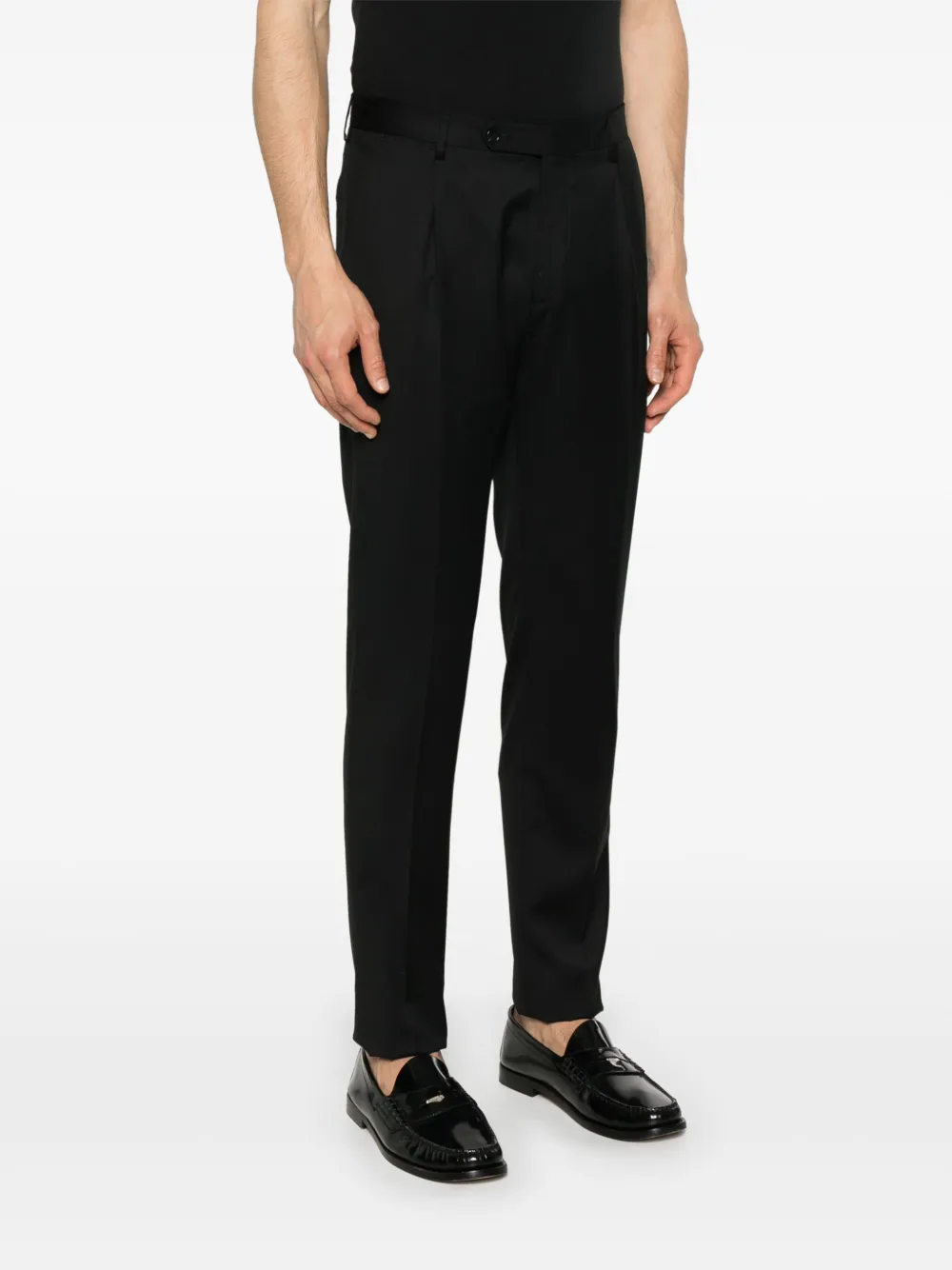 Tagliatore Broek met geplooid detail Zwart