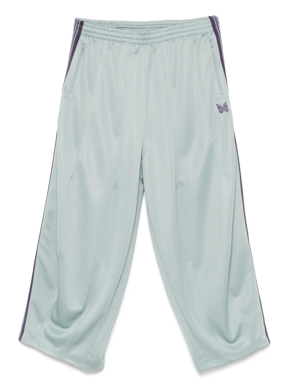 Needles butterfly-embroidered track pants | Green | Image 1