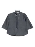Glanshirt Dora blouse - Blue