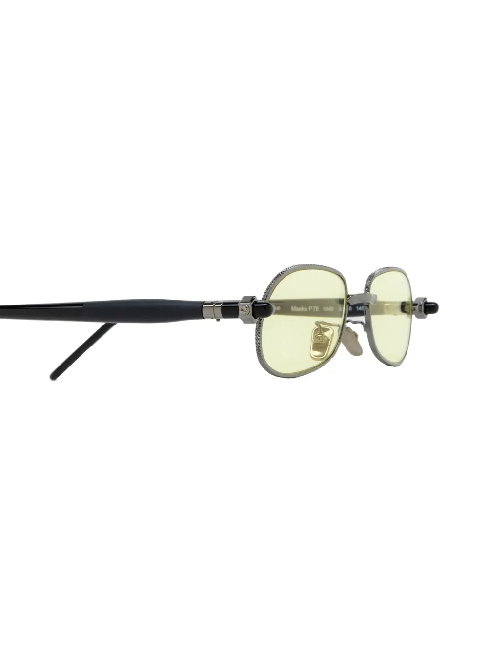  Kuboraum Oval-frame Tinted-lenses Sunglasses - Grey 