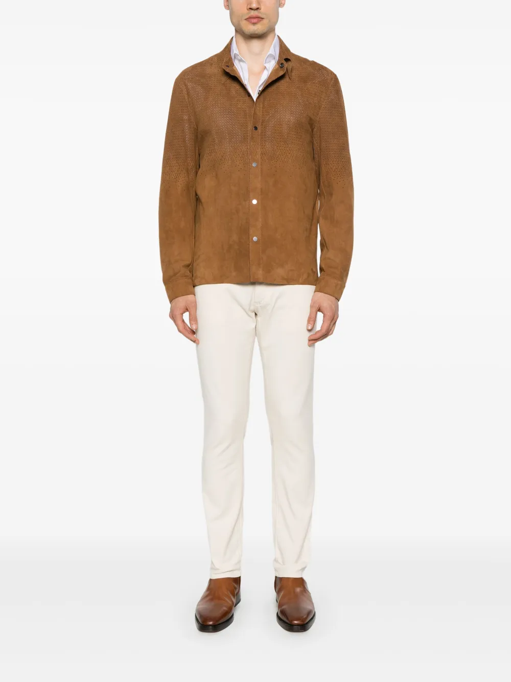 Salvatore Santoro perforated overshirt | Shirt Jackets | Image 2