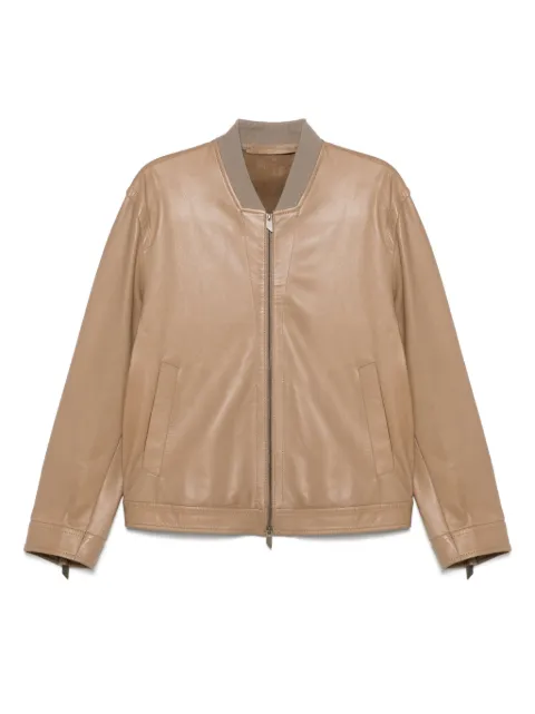 Salvatore Santoro cuff-zipped leather jacket
