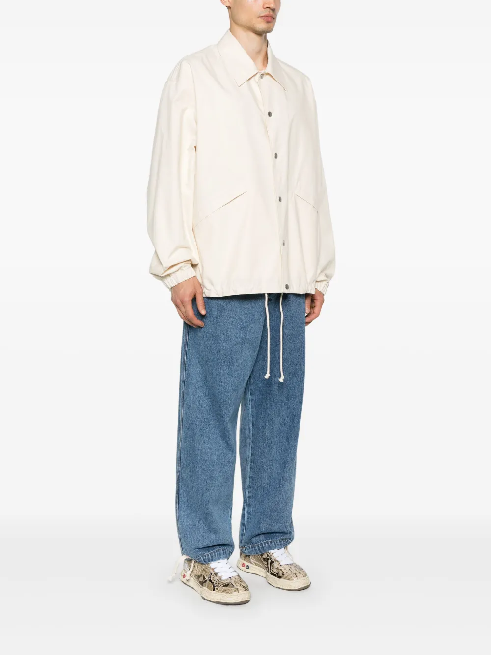 Jil Sander Katoenen shirtjack Beige