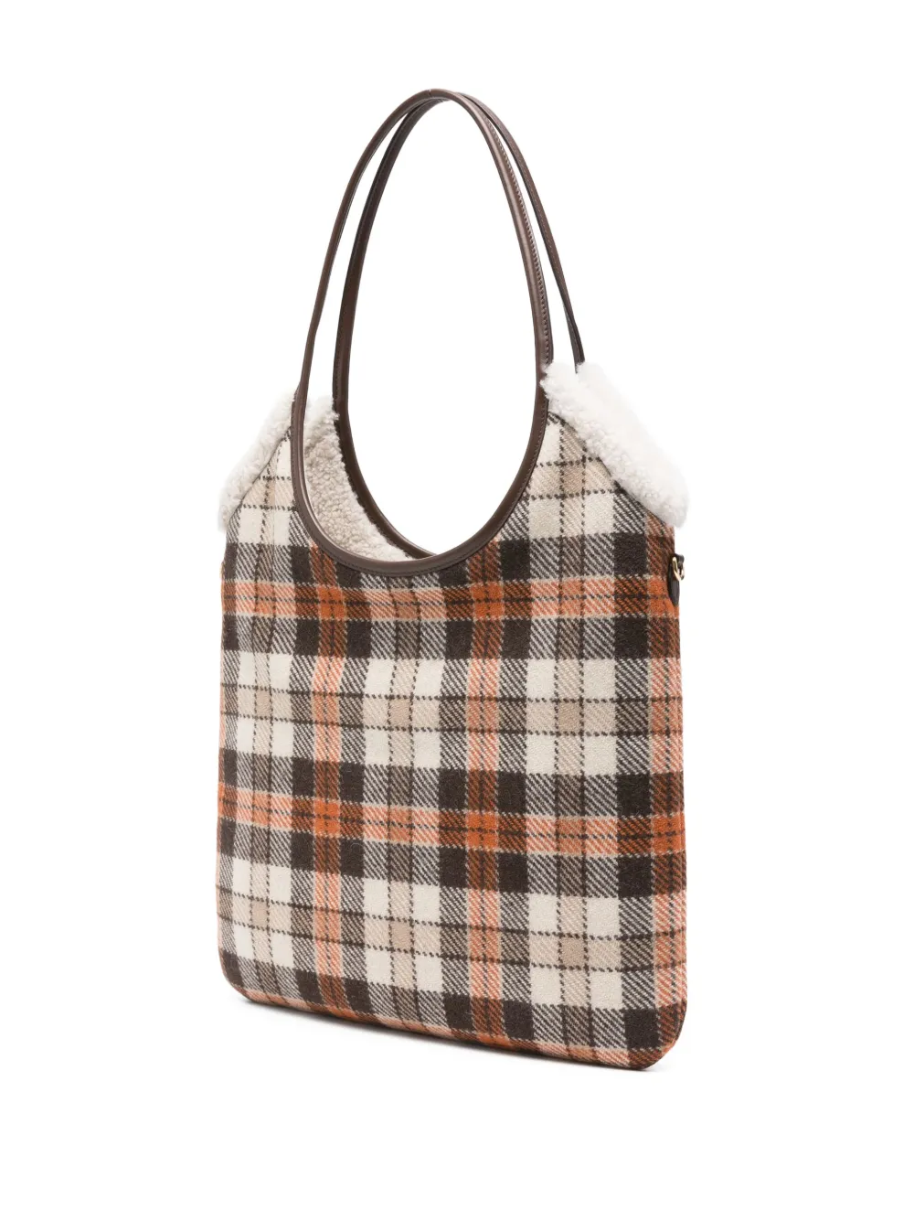 Miu Shopper met tartan ruit Bruin