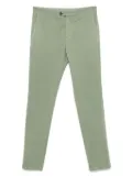Canali stretch-cotton chinos - Green