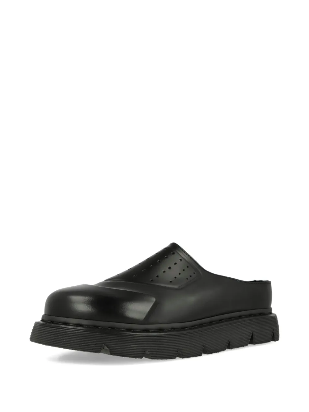 Dr. Martens Vent Xx02 leren slippers Zwart