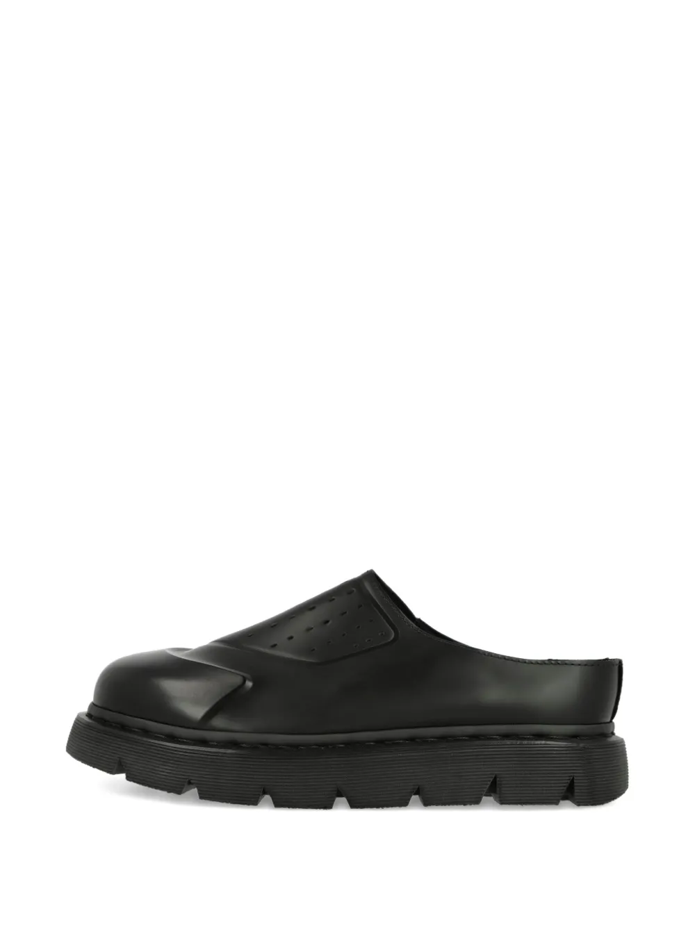 Dr. Martens Vent Xx02 Leather Slippers | Black | FARFETCH