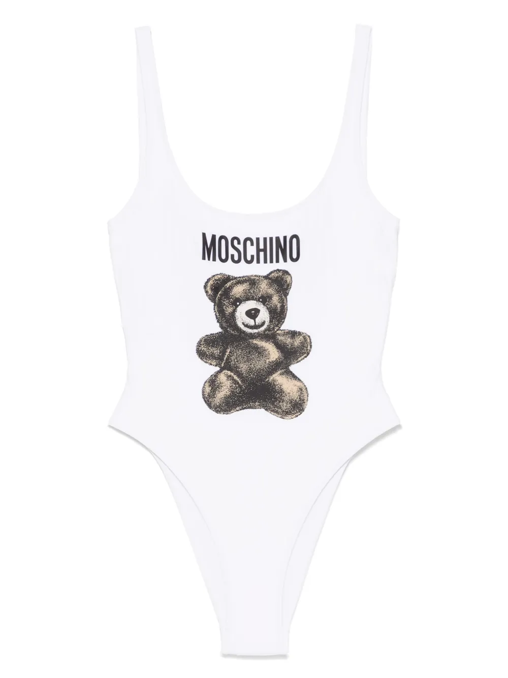 Moschino Badpak met teddybeerprint Wit