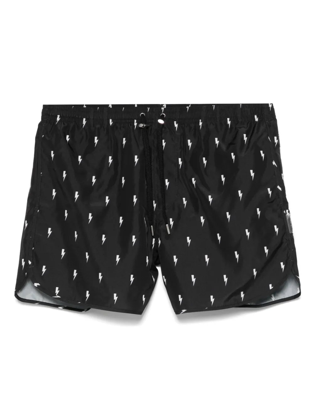 Neil Barrett Micro Bolts swim shorts | Black | Image 1