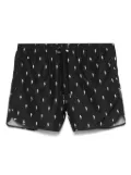 Neil Barrett Micro Bolts swim shorts - Black