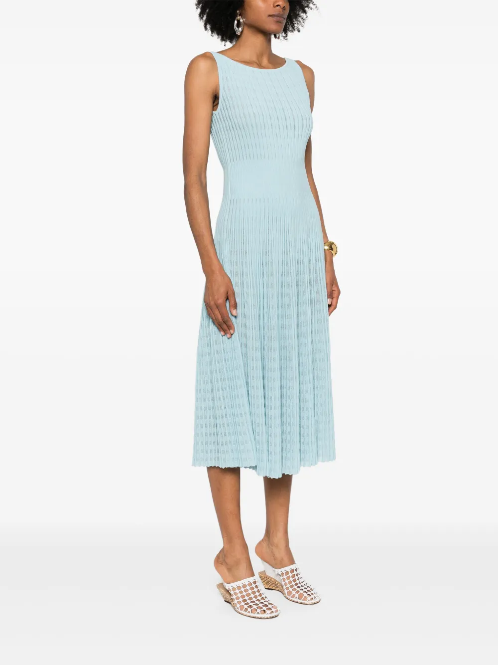 Antonino Valenti Isabela midi-jurk Blauw
