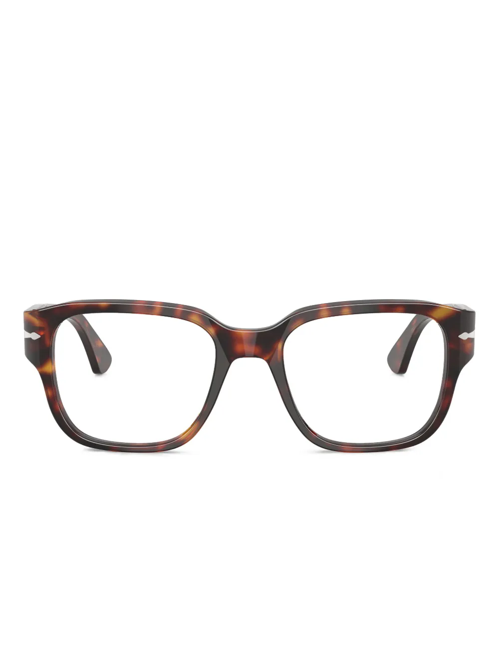 Persol Bril met wayfarer montuur Bruin