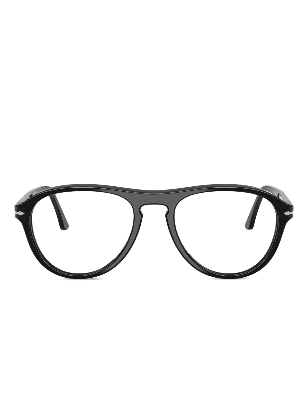 Persol Bril met piloten montuur Zwart