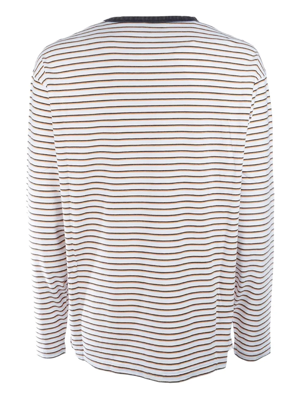 We11done striped long-sleeve T-shirt - Wit