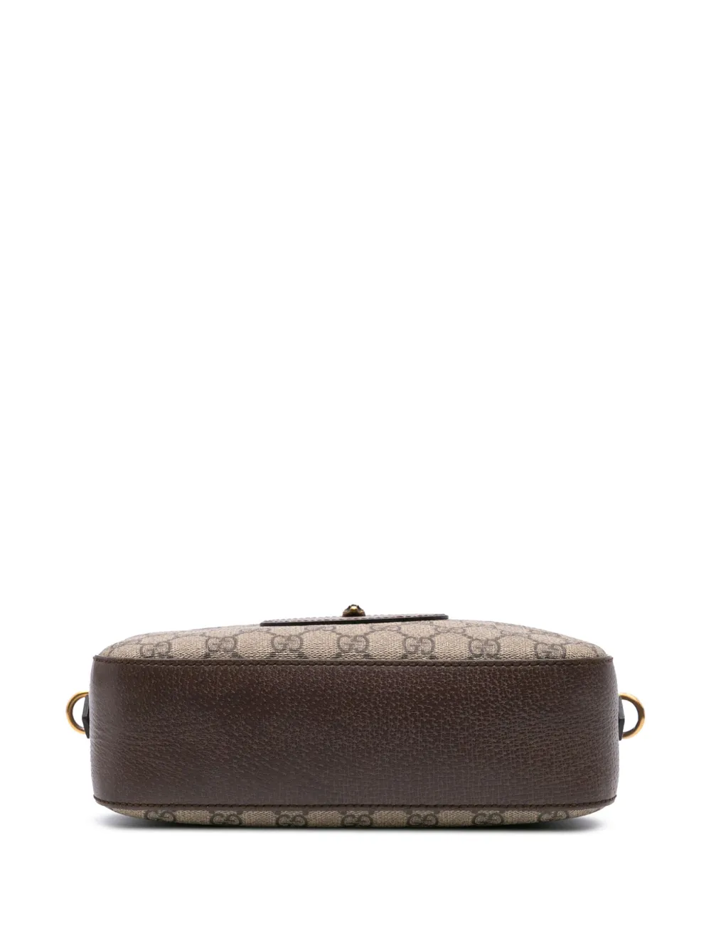 Pre-owned Gucci 2016-2024 Gg Supreme Web Neo Vintage Crossbody Bag In Brown