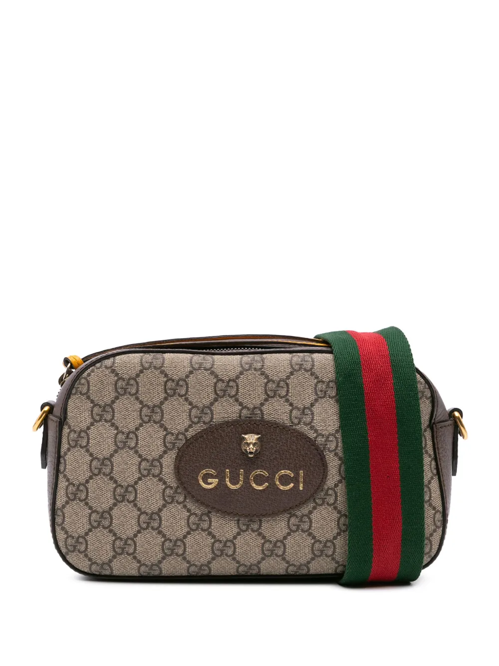 Gucci Pre-Owned 2016-2024 GG Supreme Web Neo Vintage crossbody bag | Brown | Image 1