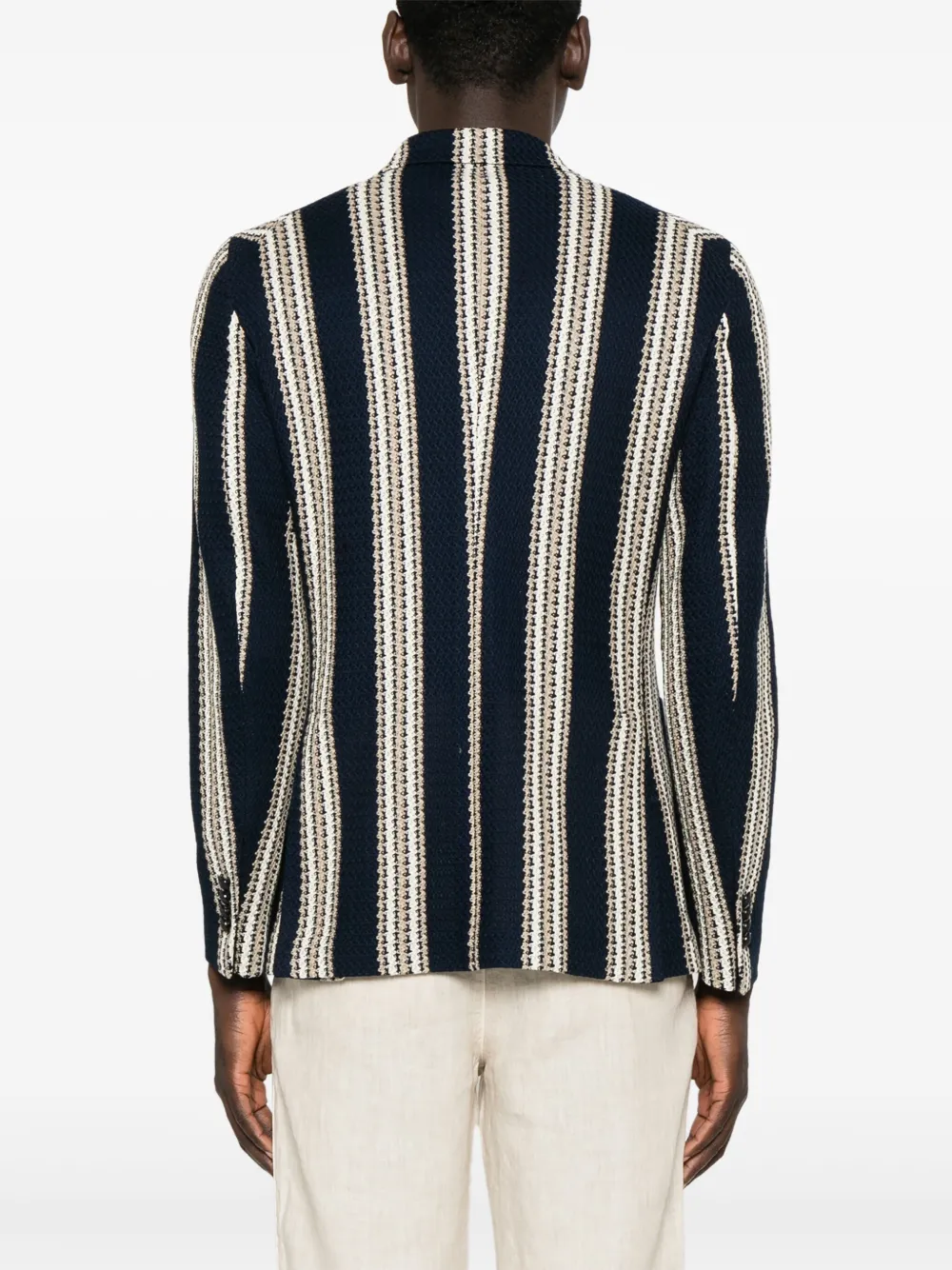 Shop Tagliatore Striped Blazer