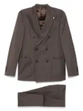 LUIGI BIANCHI MANTOVA double-breasted suit - Brown