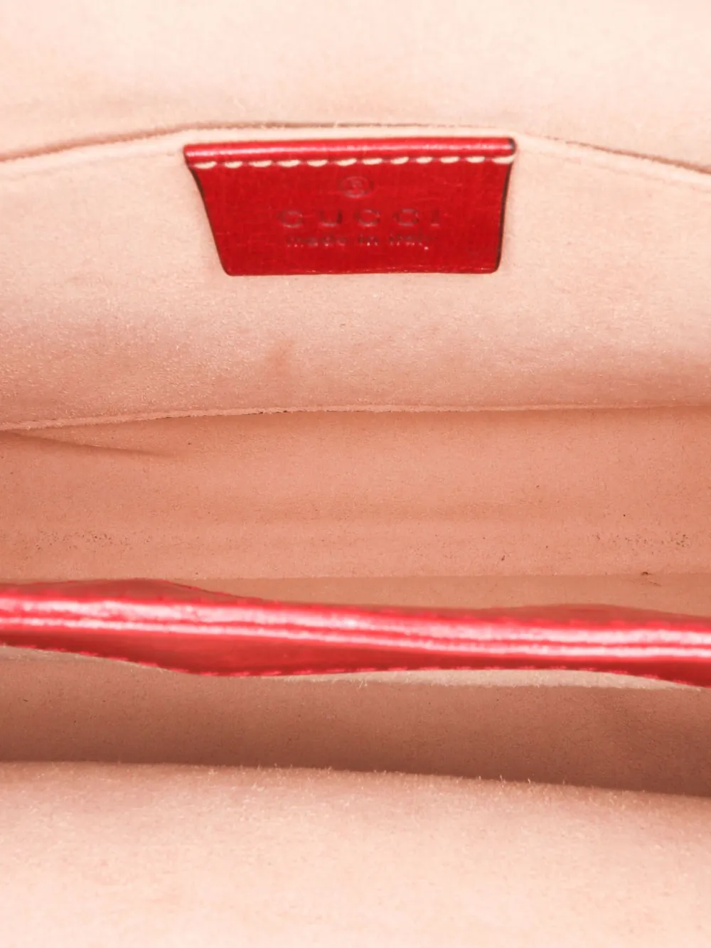 Gucci Pre-Owned Borsa a tracolla Ophidia piccola in pelle scamosciata con catena 2016-2024 | Pre-owned | Image 4