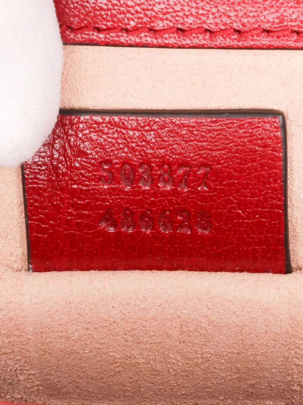 Gucci Pre-Owned Borsa a tracolla Ophidia piccola in pelle scamosciata con catena 2016-2024 | Image 5