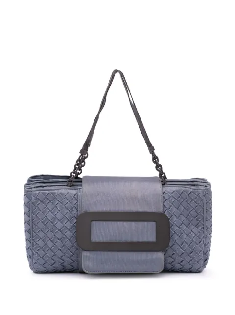 Bottega Veneta Pre-Owned 2012-2024 Canvas Intrecciato Buckle Flap handbag