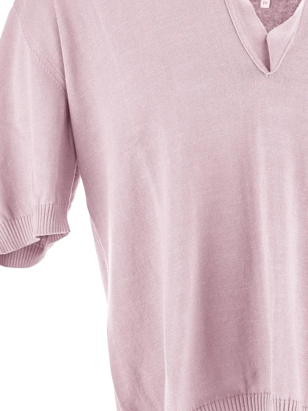 Shop Seven Gauge Cotton Polo Shirt In Pink