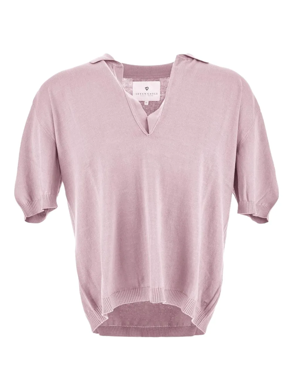 SEVEN GAUGE playera tipo polo | rosado | Image 1
