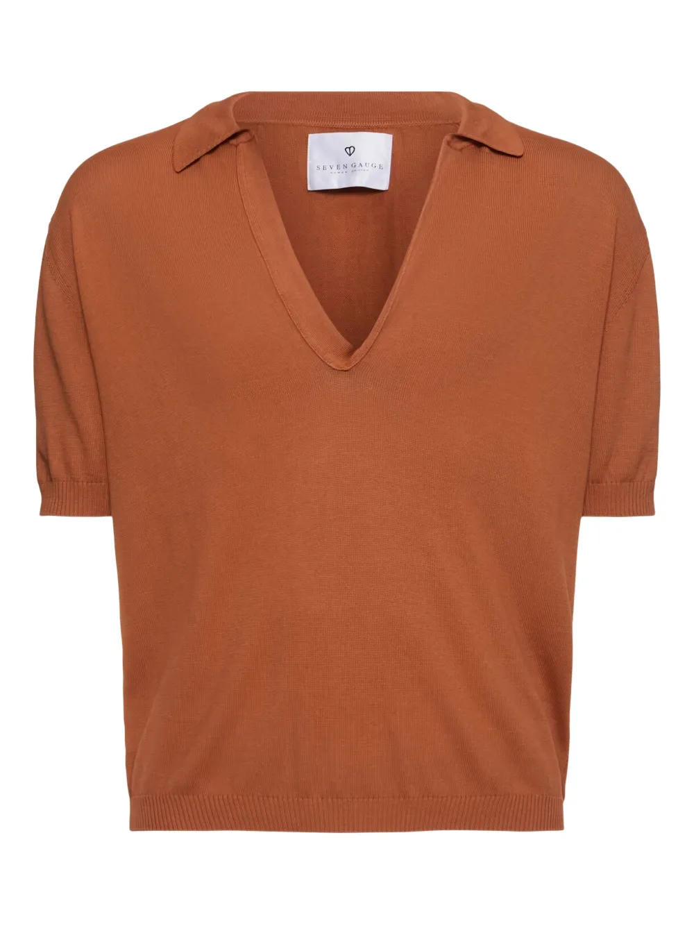 SEVEN GAUGE playera tipo polo | marrón | Image 1