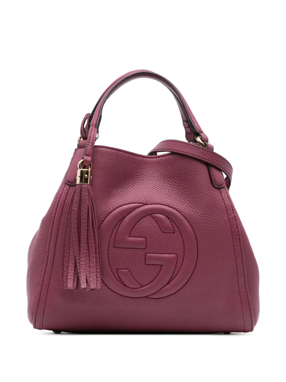Gucci Pre-Owned 2016-2024 スモール レザー ソーホーサッチェルバッグ - ピンク Gucci Pre-Owned 2016-2024 スモール レザー ソーホーサッチェルバッグ - ピンク