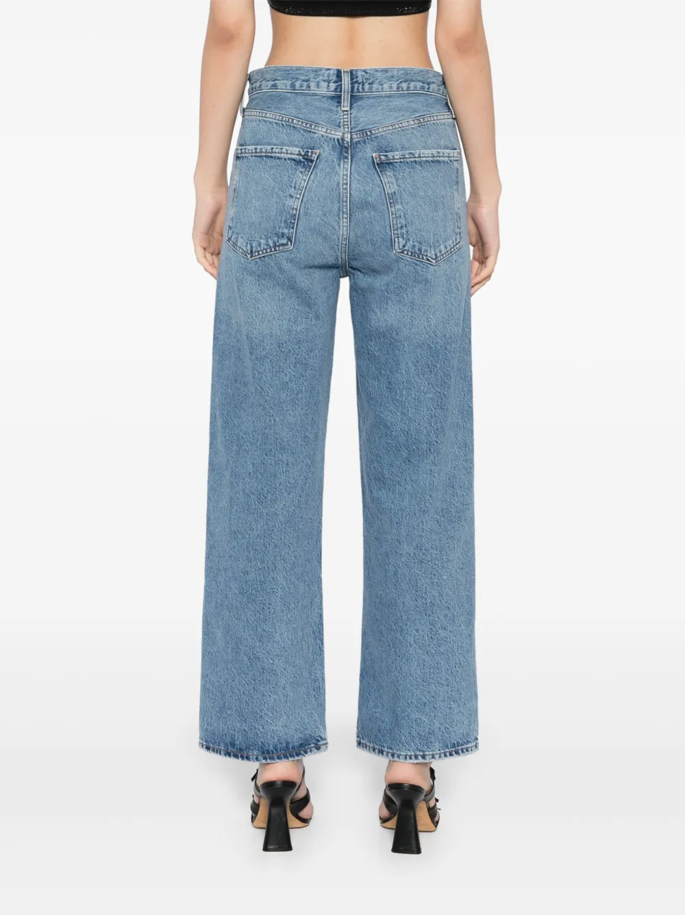 Agolde High-waisted Jeans In Blue