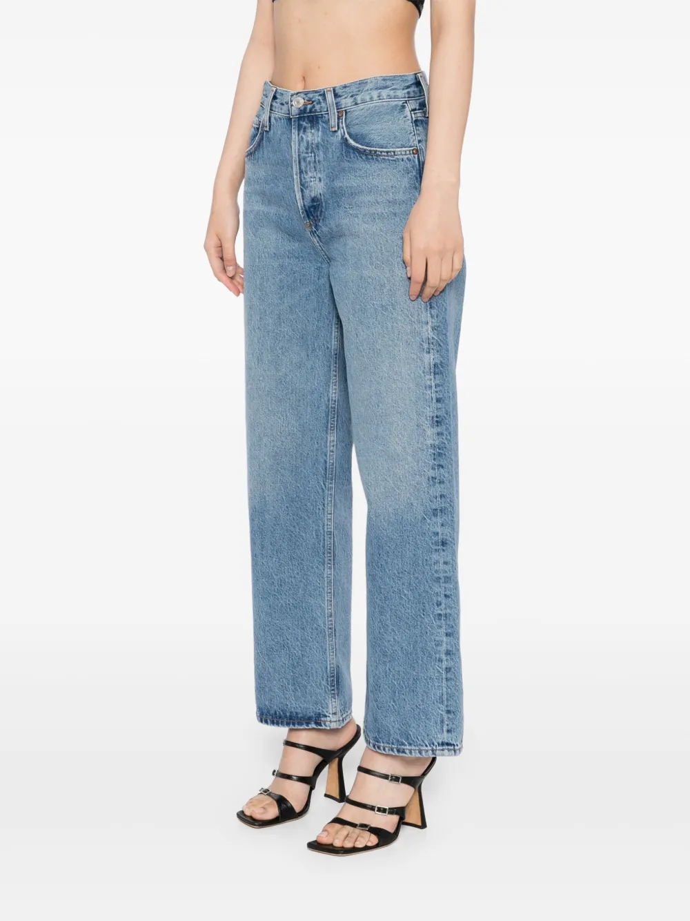 Agolde High-waisted Jeans In Blue