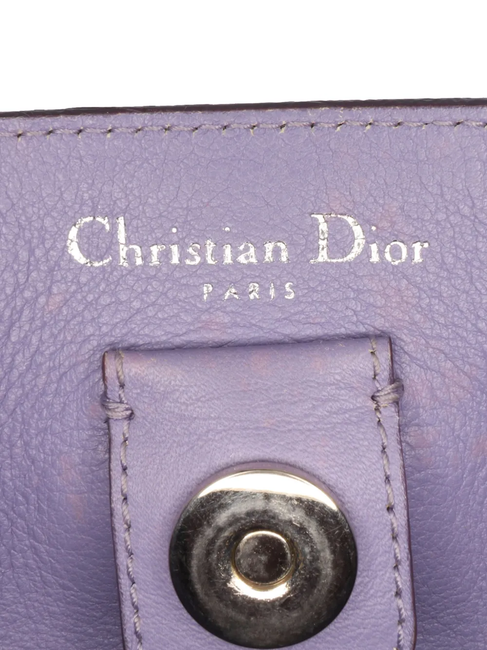 Pre-owned Dior 2011 Medium Leather Issimo Satchel In Purple