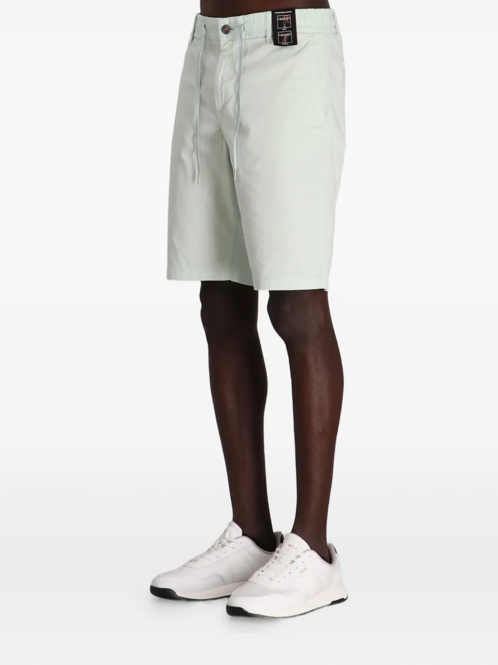 BOSS Shorts met trekkoordtaille Groen