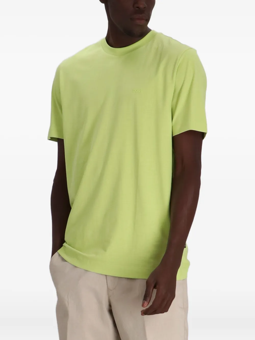 Hugo Boss T-shirt Boss Men Color Pistachio In Yellow | ModeSens