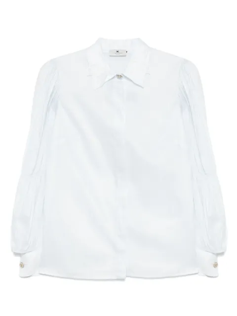 Elisabetta Franchi camisa con volantes en las mangas