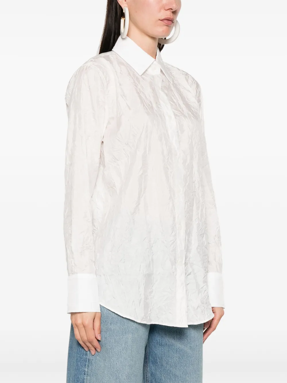 Tommy Hilfiger Gekreukeld blouse Wit