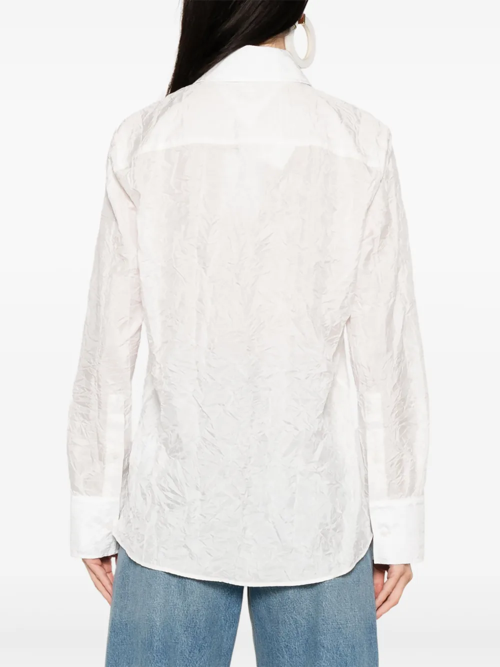 Tommy Hilfiger Gekreukeld blouse Wit