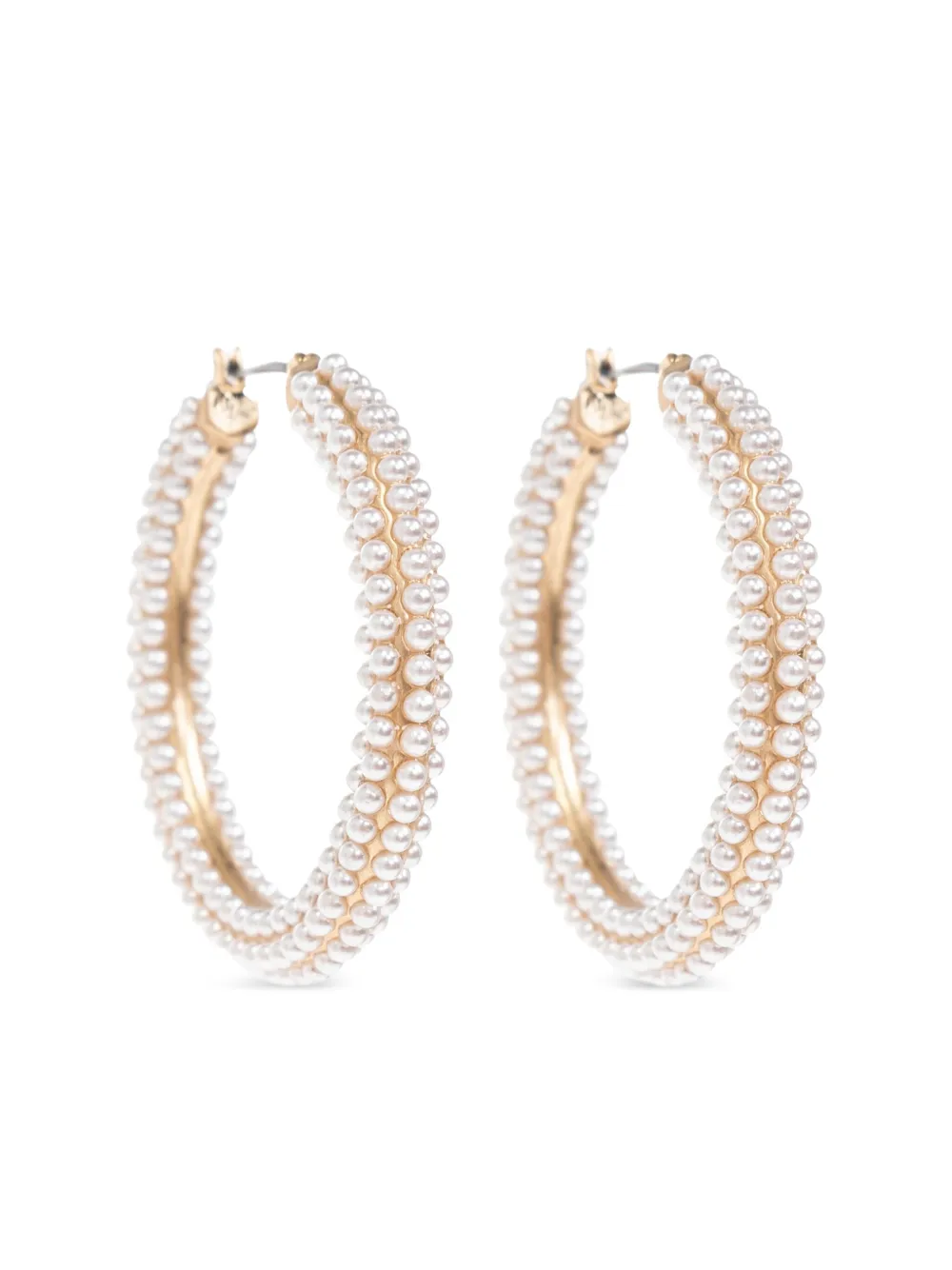 AllSaints faux-pears hoop earrings - Oro