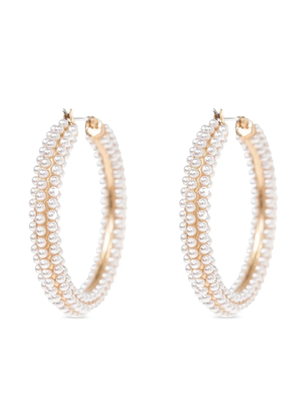  Allsaints Pendientes De Aro Con Perlas Artificiales - Dorado 