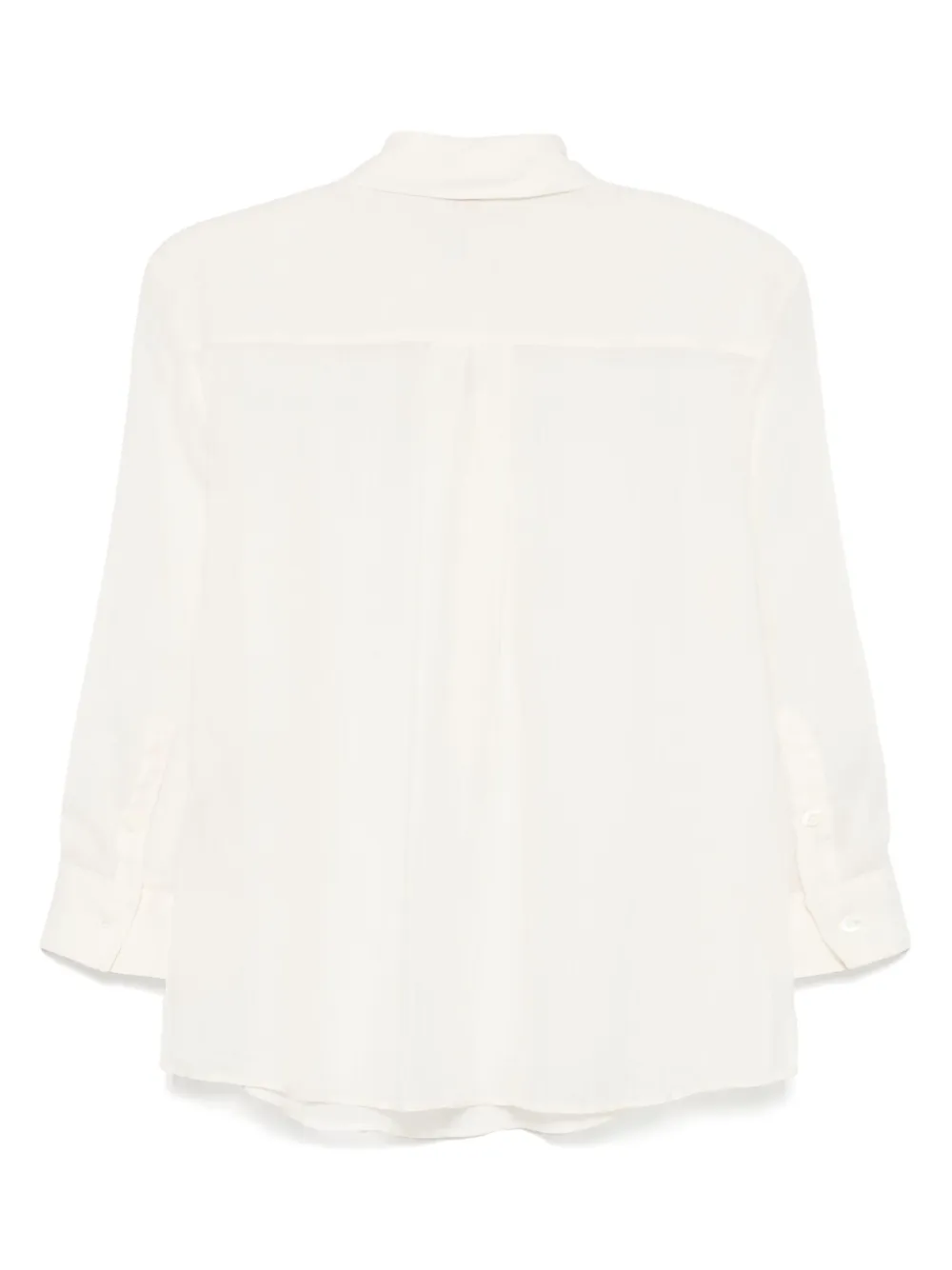 Glanshirt Ramie poloshirt - Beige