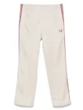 Needles butterfly-embroidered track pants - Neutrals