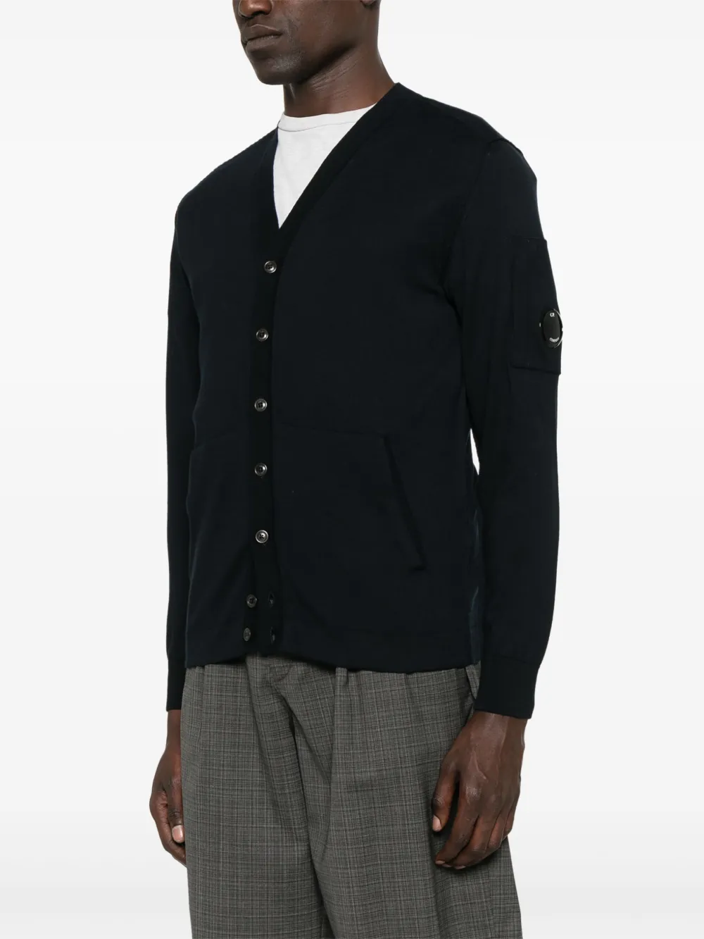 C.P. Company Katoenen vest met knopen Blauw