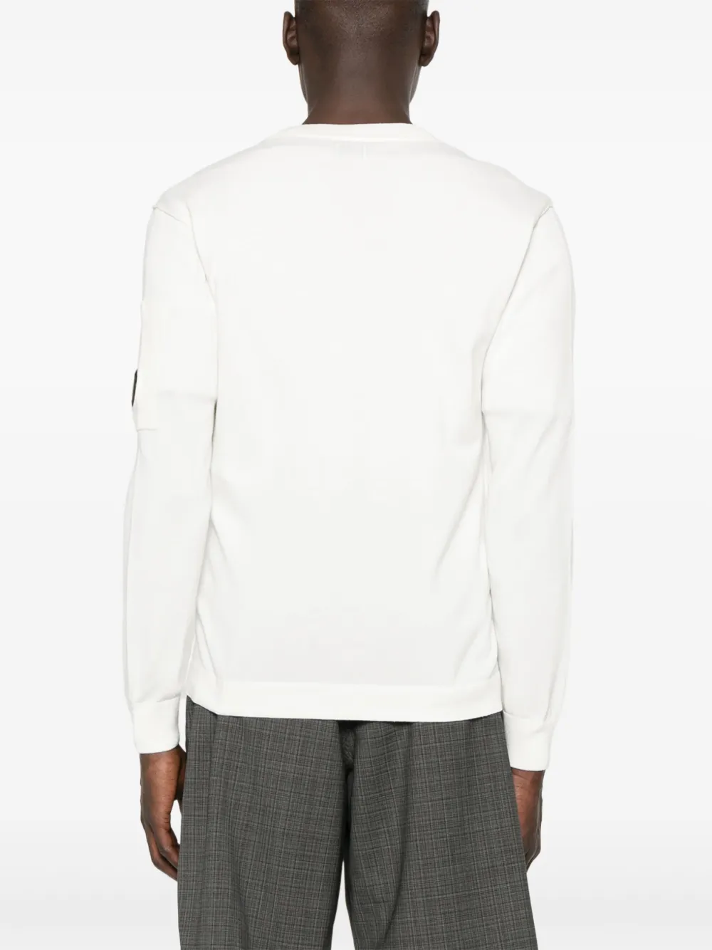 Shop C.p. Company Cotton Full-button Cardigan In White