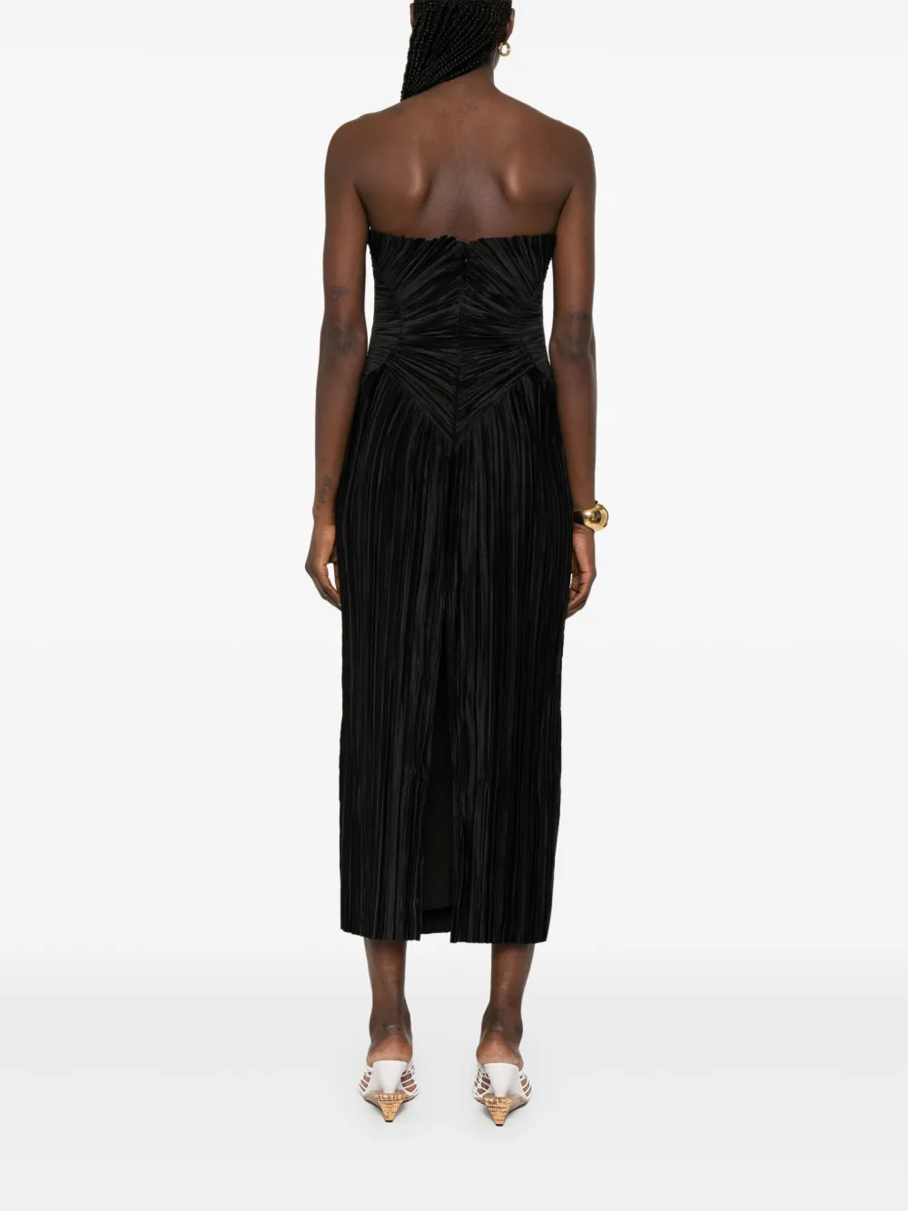 Shop Cult Gaia Ashika Midi Dress In Black