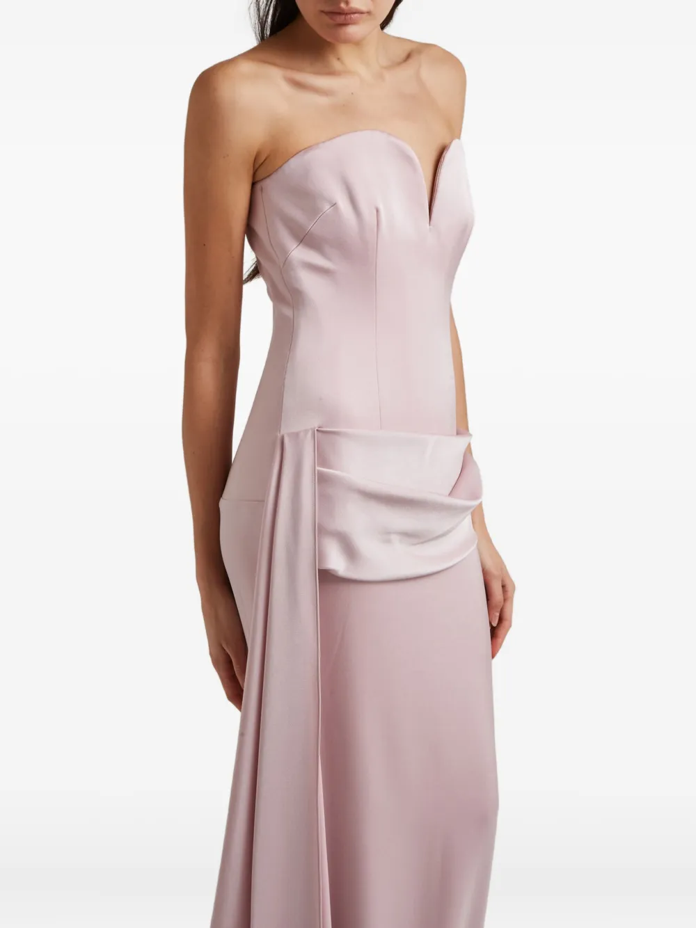 Alex Perry Strapless maxi-jurk Roze